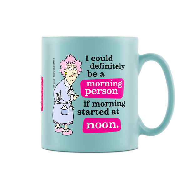 Morning Person Satin Coffee Mug - Turquoise