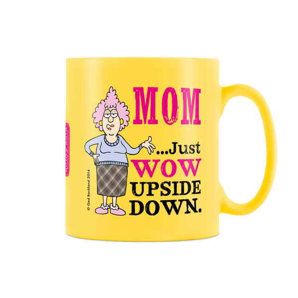 WoW MoM  Satin Coffee Mug - Yellow