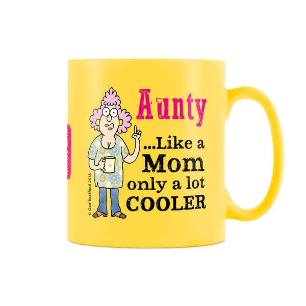 Aunty...only a lot Cooler Satin Coffee Mug - Yellow