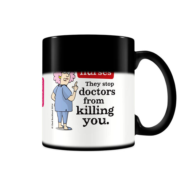 Be Nice To Nurses Magic mug