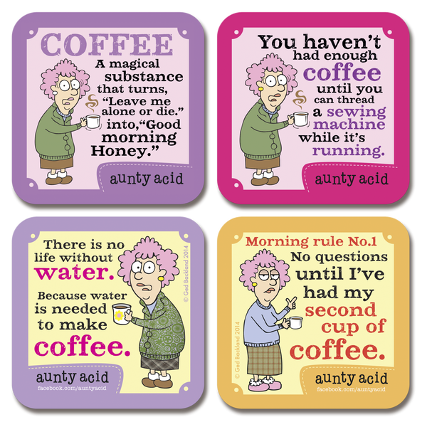 'Coffee Maniacs' Coasters Set