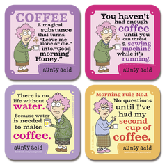 'Coffee Maniacs' Coasters Set